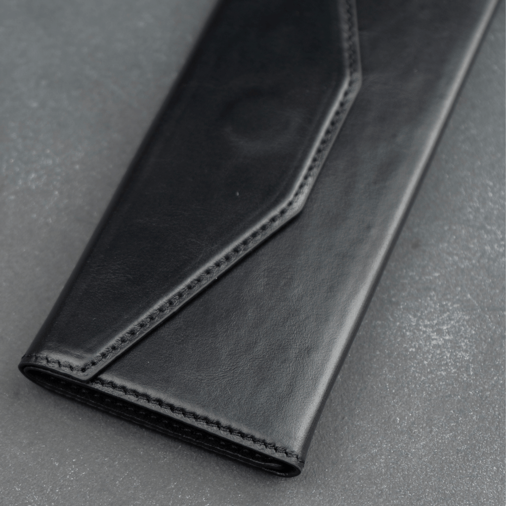 Luxury Leather Sunglasses Case - Black - Louisville