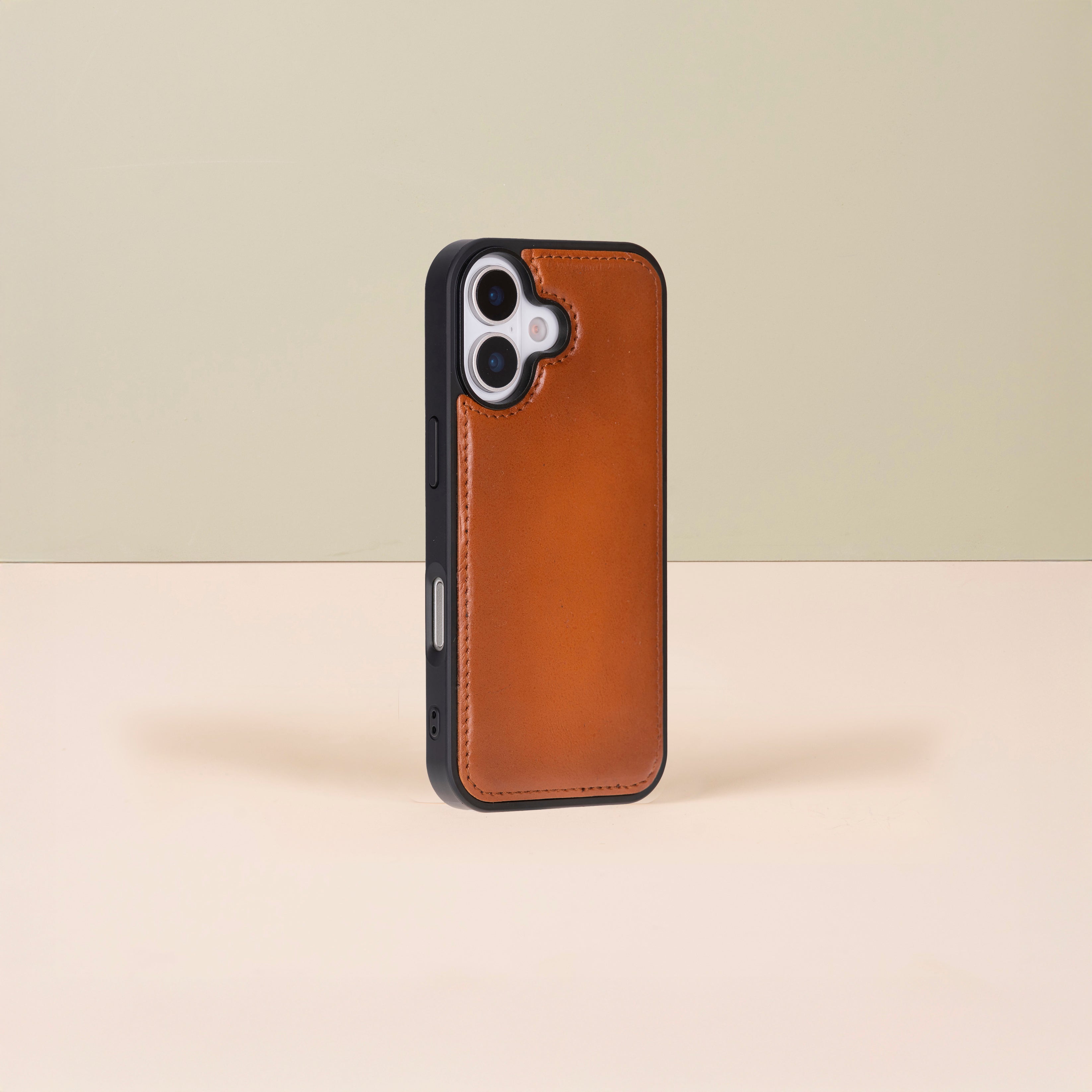 Leathere iPhone 17 Wallet Case – Rustic Brown - New York