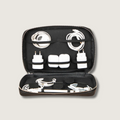 Leather Tech Organizer Case - Black - Oslo